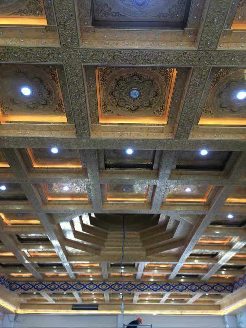 古建筑吊顶彩绘天花寺庙吊顶佛堂吊顶艺术